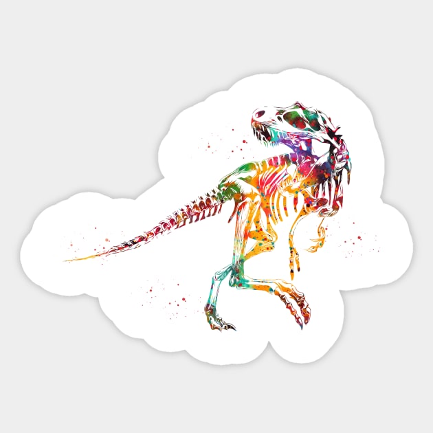 Tyrannosaurus skeleton Sticker by erzebeth